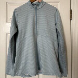 Women's Nike Golf Half-Zip Performance Pullover Long Sleeve - Large - Light Blue
